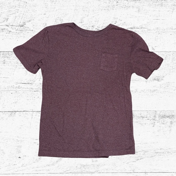 Basic Editions Kids Burgundy Short Sleeve Tee - Picture 1 of 3